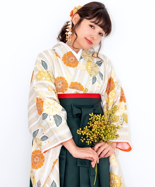 KYOETSU(キョウエツ)の「レディース 簡易袴 5点セット( 着物 + 袴 + 襦袢 + 袴下帯 + 腰紐 )(着物・レディース・ホワイト系その他/グレー系その他/ブラウン系その他/イエロー系その他2/ブルー系その他2/ブルー系その他3/ベージュ系その他2/グレー系その他2/ブラウン系その他2/レッド系その他/オレンジ系その他/イエロー系その他/ピンク系その他/グリーン系その他/ブルー系その他/ベージュ系その他/その他8/その他13/その他6/その他14/その他15/その他16/その他4/その他7/その他9/その他12/その他1/その他2/その他3/その他5/その他11・M/LL/S/L)」の7枚目の写真