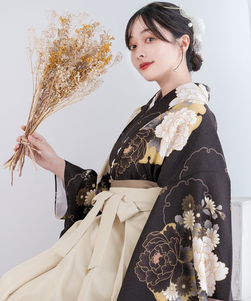 KYOETSU(キョウエツ)の「レディース 簡易袴 5点セット( 着物 + 袴 + 襦袢 + 袴下帯 + 腰紐 )(着物・レディース・ホワイト系その他/グレー系その他/ブラウン系その他/イエロー系その他2/ブルー系その他2/ブルー系その他3/ベージュ系その他2/グレー系その他2/ブラウン系その他2/レッド系その他/オレンジ系その他/イエロー系その他/ピンク系その他/グリーン系その他/ブルー系その他/ベージュ系その他/その他8/その他13/その他6/その他14/その他15/その他16/その他4/その他7/その他9/その他12/その他1/その他2/その他3/その他5/その他11・M/LL/S/L)」の22枚目の写真