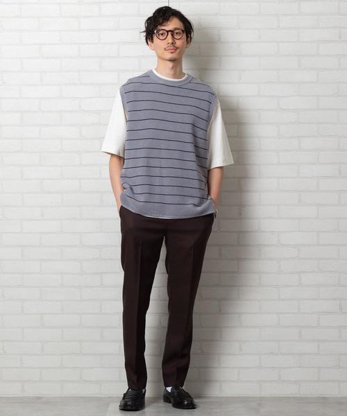 coen（コーエン）の「ワッフルニットベスト（ベスト・メンズ・ブラック/ベージュ/グレー・LARGE/SMALL/MEDIUM）」の18枚目の写真