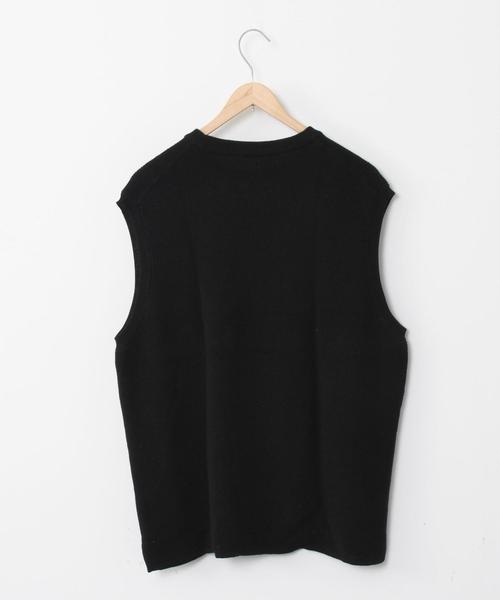 coen（コーエン）の「ワッフルニットベスト（ベスト・メンズ・ブラック/ベージュ/グレー・LARGE/SMALL/MEDIUM）」の11枚目の写真