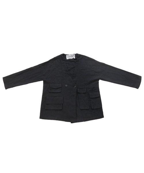 antiqua（アンティカ）の「ポケットリネンジャケット（テーラードジャケット・レディース・ブラック/ネイビー/ブラウン系その他/ベージュ系その他・FREE）」の12枚目の写真