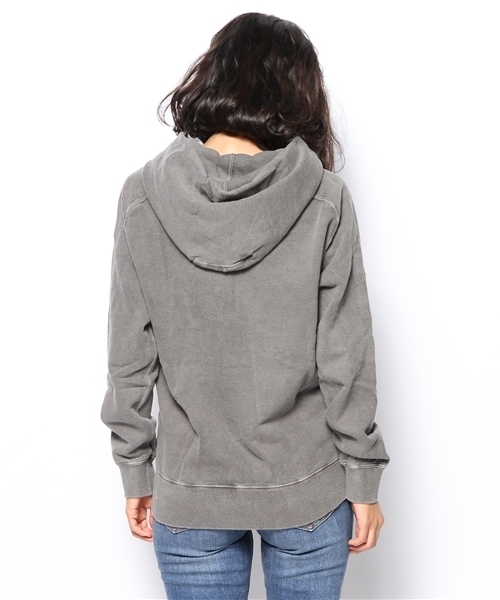 goa(ゴア)の「GO CAMPING ピグメント裏毛フードパーカー(パーカー・レディース・ブラック/ベージュ/カーキ/レッド・FREE)」の11枚目の写真