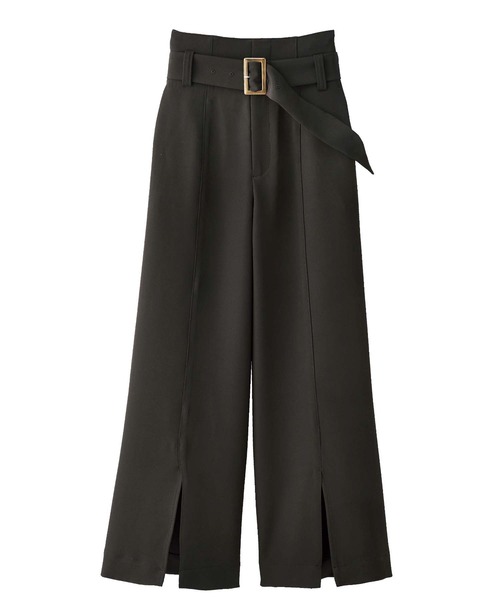GeeRA（ジーラ）の「ベルテッドスリットワイドパンツ（その他パンツ・レディース・ブラウン/ブラック・X-LARGE/LARGE/MEDIUM）」の3枚目の写真