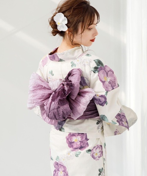 Dita（ディータ）の「選べる11色・グラデーションしわへこ帯【K】（和装小物・レディース・その他3/その他4/その他5/その他6/その他8/その他9/その他10/その他1/その他7/その他2/その他11/その他15/その他12/その他13/その他14・FREE）」の3枚目の写真