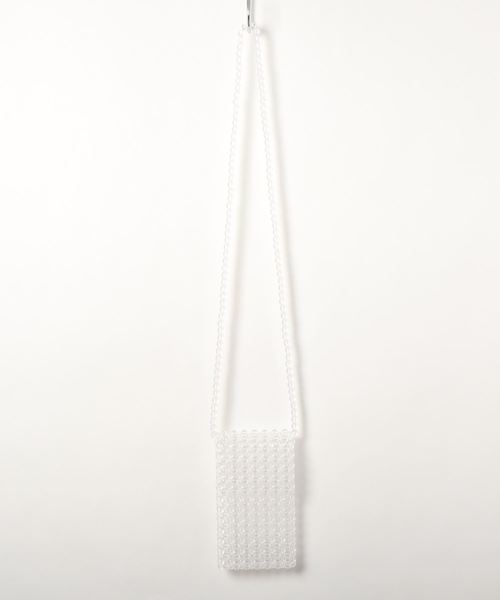 natural couture（ナチュラルクチュール）の「クリアビーズショルダー（ショルダーバッグ・レディース・ホワイト・FREE）」の7枚目の写真