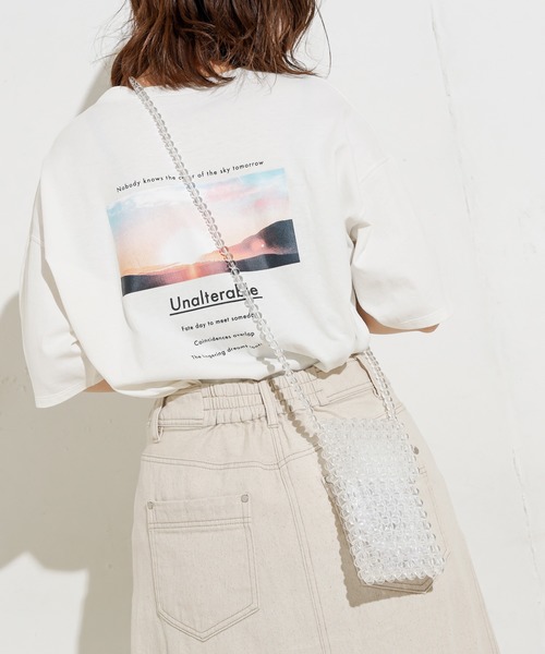 natural couture（ナチュラルクチュール）の「クリアビーズショルダー（ショルダーバッグ・レディース・ホワイト・FREE）」の9枚目の写真