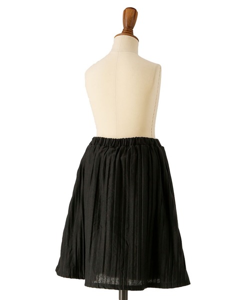 Catherine Cottage(キャサリンコテージ)の「ブラックプリーツスカート インナーパンツ付き やわらか 伸縮素材(スカート・キッズ・ブラック・S/M/L)」の3枚目の写真