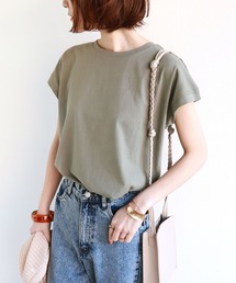 コットン天竺フレンチスリーブTシャツ