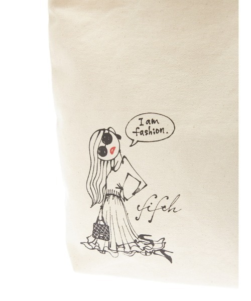 fifth（フィフス）の「【Josie's RUNWAYコラボ】2wayキャンバスA4トート（トートバッグ・レディース・アイボリー・FREE）」の3枚目の写真