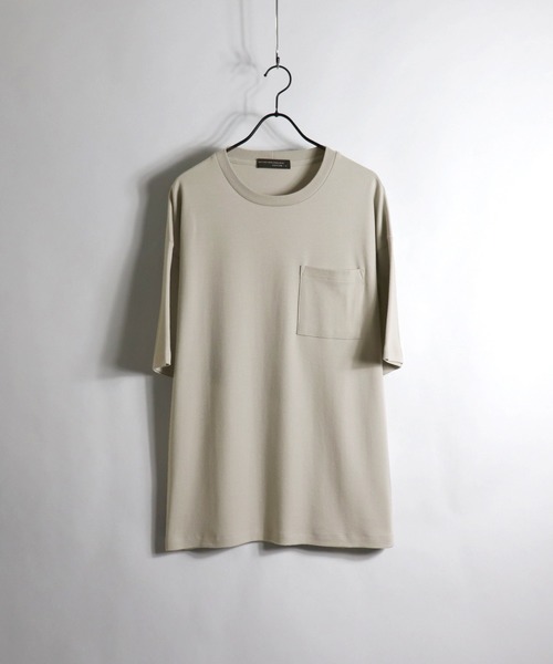 Confirm(コンファーム)の「Confirm / コンファーム スムースビッグシルエットTシャツ(Tシャツ/カットソー・メンズ・ベージュ/ミント/ホワイト/サックスブルー/ブラック/グリーン/ラベンダー・XL/L/M)」の1枚目の写真