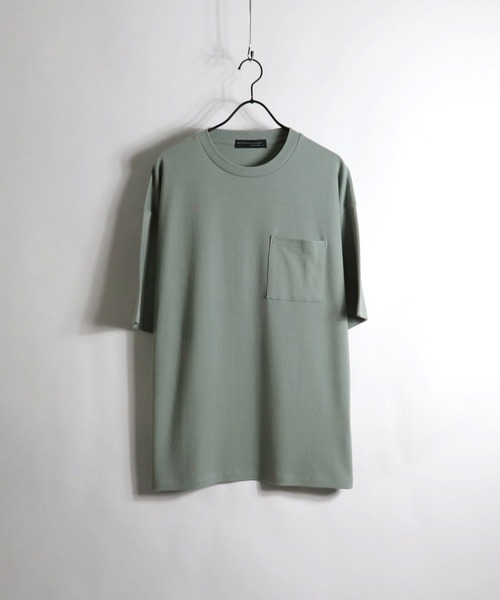 Confirm(コンファーム)の「Confirm / コンファーム スムースビッグシルエットTシャツ(Tシャツ/カットソー・メンズ・ベージュ/ミント/ホワイト/サックスブルー/ブラック/グリーン/ラベンダー・XL/L/M)」の5枚目の写真