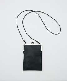 【20/80】トゥエンティーエイティー/SHRINK LEATHER GAMAGUCHI SQUARE SHOULDER BAG