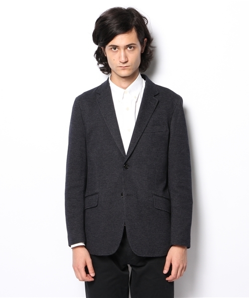 MEN'S BIGI（メンズビギ）の「ジャージージャケット/オンオフ兼用（テーラードジャケット・メンズ・ブラウン/ネイビー・SMALL/LL/LARGE/MEDIUM）」の12枚目の写真