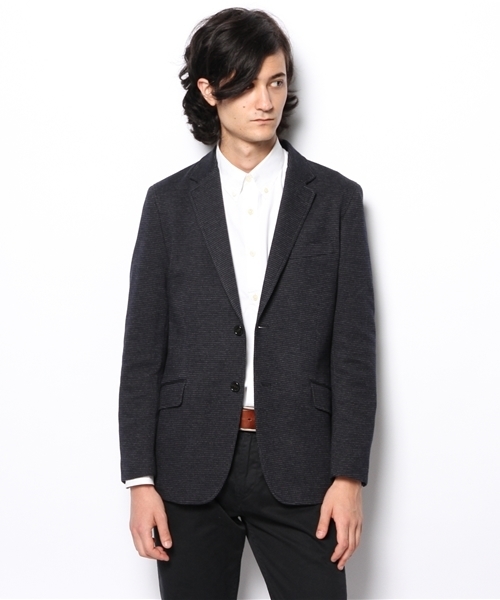 MEN'S BIGI（メンズビギ）の「ジャージージャケット/オンオフ兼用（テーラードジャケット・メンズ・ブラウン/ネイビー・SMALL/LL/LARGE/MEDIUM）」の8枚目の写真