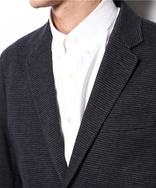 MEN'S BIGI（メンズビギ）の「ジャージージャケット/オンオフ兼用（テーラードジャケット・メンズ・ブラウン/ネイビー・SMALL/LL/LARGE/MEDIUM）」の9枚目の写真