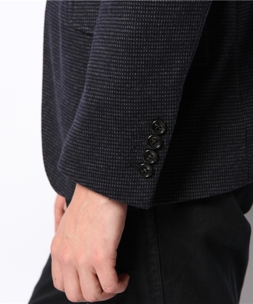 MEN'S BIGI（メンズビギ）の「ジャージージャケット/オンオフ兼用（テーラードジャケット・メンズ・ブラウン/ネイビー・SMALL/LL/LARGE/MEDIUM）」の10枚目の写真