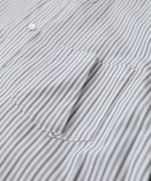 Name.(ネーム)の「【Name.】STUDIOUS別注 Asymmetry H/S SHT(シャツ/ブラウス・メンズ・ホワイト/サックスブルー・1/2/0)」の10枚目の写真