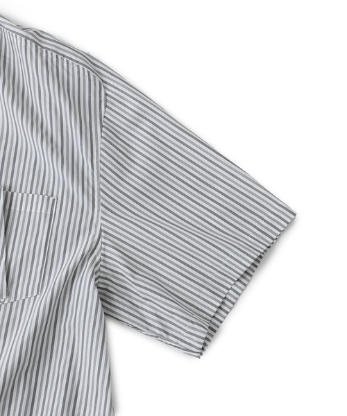Name.(ネーム)の「【Name.】STUDIOUS別注 Asymmetry H/S SHT(シャツ/ブラウス・メンズ・ホワイト/サックスブルー・1/2/0)」の8枚目の写真