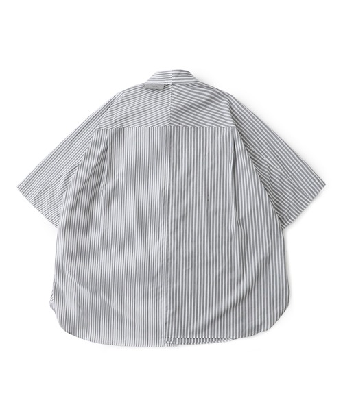 Name.(ネーム)の「【Name.】STUDIOUS別注 Asymmetry H/S SHT(シャツ/ブラウス・メンズ・ホワイト/サックスブルー・1/2/0)」の20枚目の写真