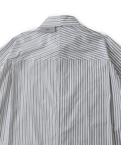 Name.(ネーム)の「【Name.】STUDIOUS別注 Asymmetry H/S SHT(シャツ/ブラウス・メンズ・ホワイト/サックスブルー・1/2/0)」の12枚目の写真