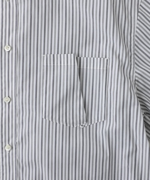 Name.(ネーム)の「【Name.】STUDIOUS別注 Asymmetry H/S SHT(シャツ/ブラウス・メンズ・ホワイト/サックスブルー・1/2/0)」の6枚目の写真