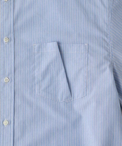 Name.(ネーム)の「【Name.】STUDIOUS別注 Asymmetry H/S SHT(シャツ/ブラウス・メンズ・ホワイト/サックスブルー・1/2/0)」の11枚目の写真