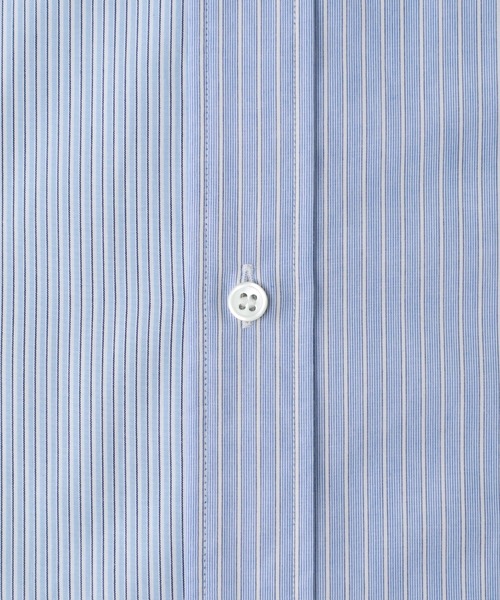 Name.(ネーム)の「【Name.】STUDIOUS別注 Asymmetry H/S SHT(シャツ/ブラウス・メンズ・ホワイト/サックスブルー・1/2/0)」の5枚目の写真