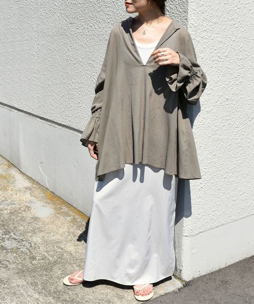 Wai ships 野尻美穂　チェックワンピース Wai+ 2024ss】 野尻美穂さんとSHIPS 渋谷店をショップクルーズ