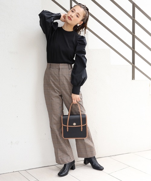 one after another NICE CLAUP（ワンアフターアナザーナイスクラップ）の「レースアップブーティー（ブーツ・レディース・ブラック/ライトベージュ・SMALL/MEDIUM/LARGE）」の17枚目の写真