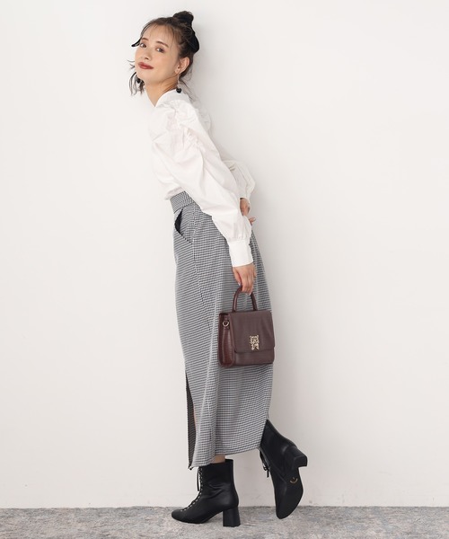 one after another NICE CLAUP（ワンアフターアナザーナイスクラップ）の「レースアップブーティー（ブーツ・レディース・ブラック/ライトベージュ・SMALL/MEDIUM/LARGE）」の13枚目の写真