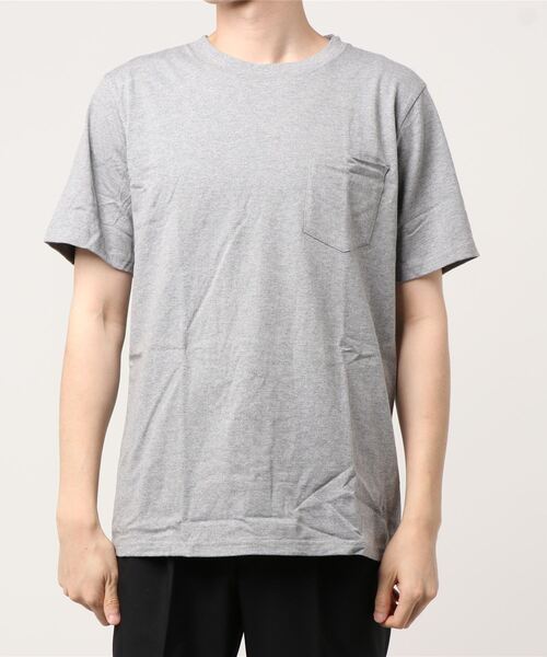 FRUIT OF THE LOOM(フルーツオブザルーム)の「【FRUIT OF THE LOOM】7oz 天竺 ポケットTシャツ(Tシャツ/カットソー・メンズ・ホワイト/ベージュ/ブラック/ネイビー/カーキ/グレー・LL/S/M/L/XS)」の10枚目の写真