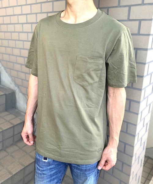 FRUIT OF THE LOOM(フルーツオブザルーム)の「【FRUIT OF THE LOOM】7oz 天竺 ポケットTシャツ(Tシャツ/カットソー・メンズ・ホワイト/ベージュ/ブラック/ネイビー/カーキ/グレー・LL/S/M/L/XS)」の13枚目の写真