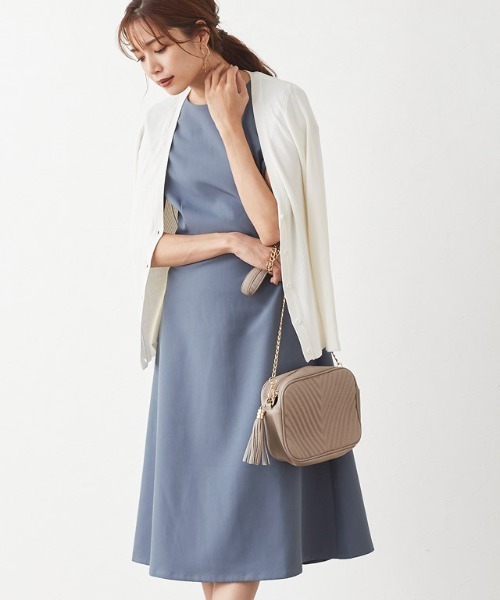 セール フレンチスリーブaラインワンピース ワンピース Pierrot ピエロ のファッション通販 Zozotown