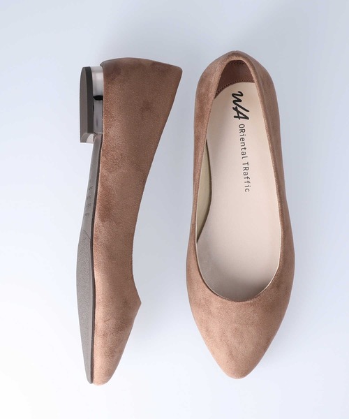 ORiental TRaffic（オリエンタルトラフィック）の「【ORiental TRaffic】フラットパンプス（パンプス・レディース・ブラック/ブラウン/レッド/グリーン・22cm/23cm/24cm/25cm/22.5cm/26cm/23.5cm/24.5cm/25.5cm）」の3枚目の写真