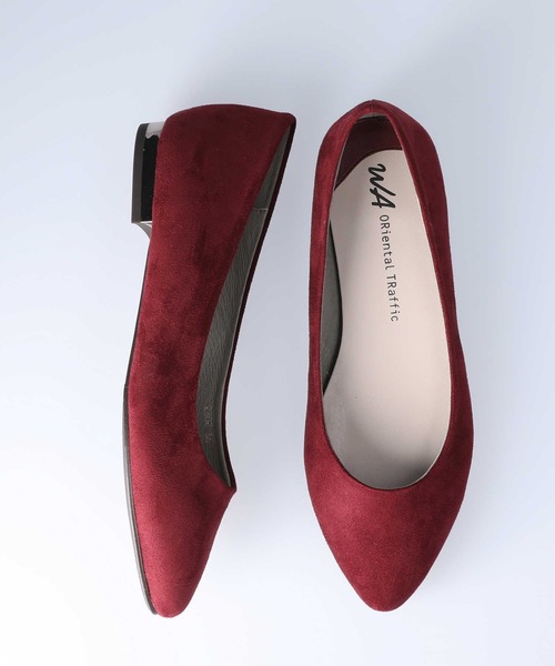 ORiental TRaffic（オリエンタルトラフィック）の「【ORiental TRaffic】フラットパンプス（パンプス・レディース・ブラック/ブラウン/レッド/グリーン・22cm/23cm/24cm/25cm/22.5cm/26cm/23.5cm/24.5cm/25.5cm）」の4枚目の写真