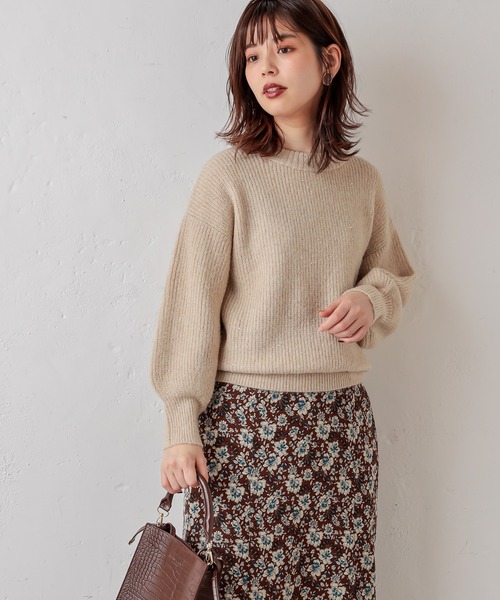 natural couture(ナチュラルクチュール)の「星空スパンコールニット(ニット/セーター・レディース・ベージュ/グレー/ブルー/ピンク・FREE)」の16枚目の写真