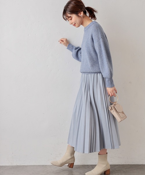 natural couture(ナチュラルクチュール)の「星空スパンコールニット(ニット/セーター・レディース・ベージュ/グレー/ブルー/ピンク・FREE)」の8枚目の写真