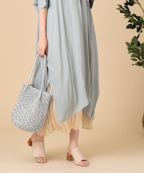 INTERPLANET（インタープラネット）の「シャイニーBAG（かごバッグ・レディース・ゴールド/シルバー・フリー）」の10枚目の写真