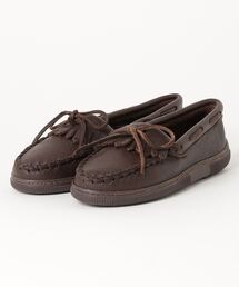 Minnetonka | [ミネトンカ] MINNETONKA レディース ムースハイド フリンジ キルティーモカシン(モカシン/デッキシューズ)