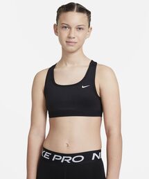 NIKE（ナイキ）の「ナイキ スウッシュ ジュニア (ガールズ) スポーツブラ / Nike Swoosh Big Kid's(Girl's)Sports Bra（スポーツブラ・キッズ）」