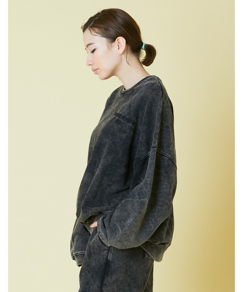 Little sunny bite（リトルサニーバイト）の「Chemical wash sweat top（Tシャツ/カットソー・レディース・ブラック/ブルー/ピンク・SMALL/LARGE/MEDIUM）」の22枚目の写真