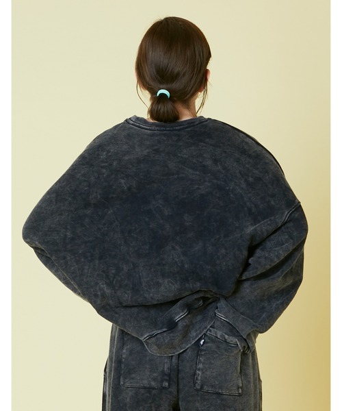 Little sunny bite（リトルサニーバイト）の「Chemical wash sweat top（Tシャツ/カットソー・レディース・ブラック/ブルー/ピンク・SMALL/LARGE/MEDIUM）」の19枚目の写真