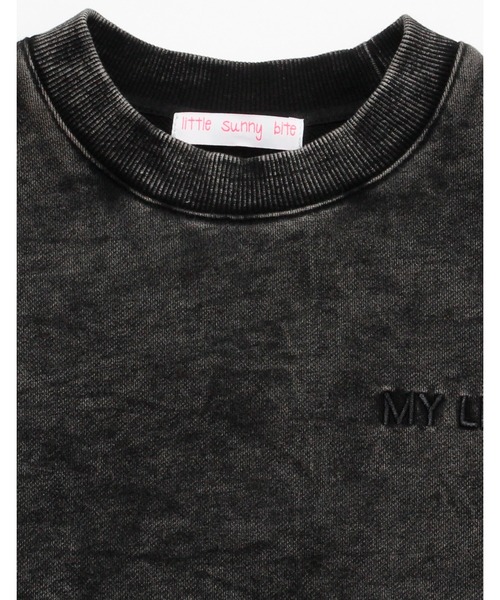 Little sunny bite（リトルサニーバイト）の「Chemical wash sweat top（Tシャツ/カットソー・レディース・ブラック/ブルー/ピンク・SMALL/LARGE/MEDIUM）」の12枚目の写真