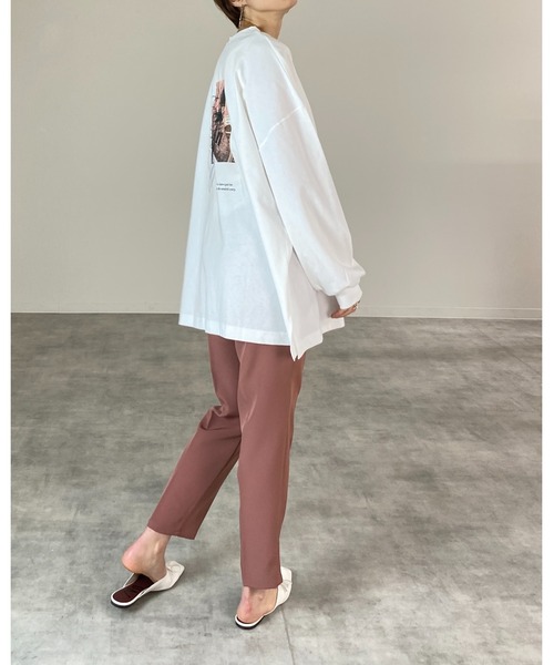 She's Closet(シーズクローゼット)の「ハイウエストセンタープレステーパードパンツ(その他パンツ・レディース・ブルー/グリーン/アイボリー/スモークピンク/ブラック・M/L)」の6枚目の写真
