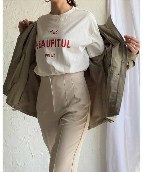 She's Closet(シーズクローゼット)の「ハイウエストセンタープレステーパードパンツ(その他パンツ・レディース・ブルー/グリーン/アイボリー/スモークピンク/ブラック・M/L)」の13枚目の写真