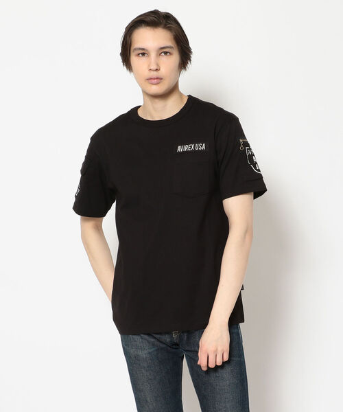 AVIREX（アヴィレックス）の「ファティーグ Tシャツ/SS FATIGUE T-SHIRT/アヴィレックス/AVIREX（Tシャツ/カットソー・メンズ・White/Black/ホワイト/ブラック/オリーブ/ネイビー・X-LARGE/MEDIUM/LARGE/XX-LARGE/SMALL）」の19枚目の写真