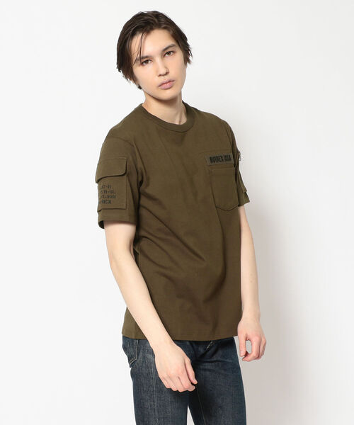 AVIREX（アヴィレックス）の「ファティーグ Tシャツ/SS FATIGUE T-SHIRT/アヴィレックス/AVIREX（Tシャツ/カットソー・メンズ・White/Black/ホワイト/ブラック/オリーブ/ネイビー・X-LARGE/MEDIUM/LARGE/XX-LARGE/SMALL）」の20枚目の写真