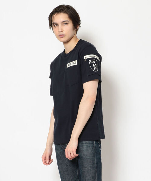 AVIREX（アヴィレックス）の「ファティーグ Tシャツ/SS FATIGUE T-SHIRT/アヴィレックス/AVIREX（Tシャツ/カットソー・メンズ・White/Black/ホワイト/ブラック/オリーブ/ネイビー・X-LARGE/MEDIUM/LARGE/XX-LARGE/SMALL）」の21枚目の写真