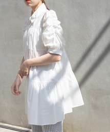 バズティアードチュニックブラウス