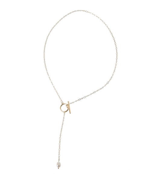 31 Sons de mode(トランテアン ソン ドゥ モード)の「パールYシェイプネックレス(ネックレス・レディース・ゴールド・FREE)」の5枚目の写真